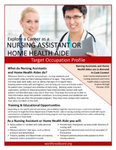 Nursing Assistant or Home Health Aide